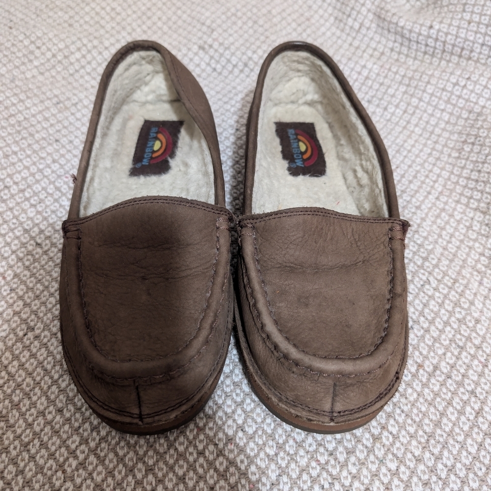 Rainbow Brown Men's Slip-On Loafers